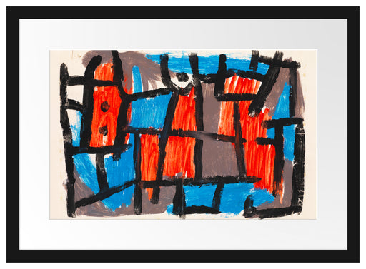 Paul Klee - Die Stunden vor der Nacht Passepartout Rechteckig 40