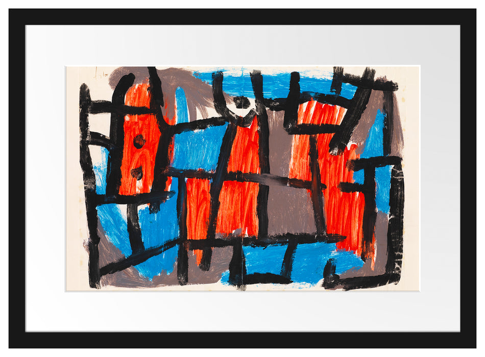 Paul Klee - Die Stunden vor der Nacht Passepartout Rechteckig 40