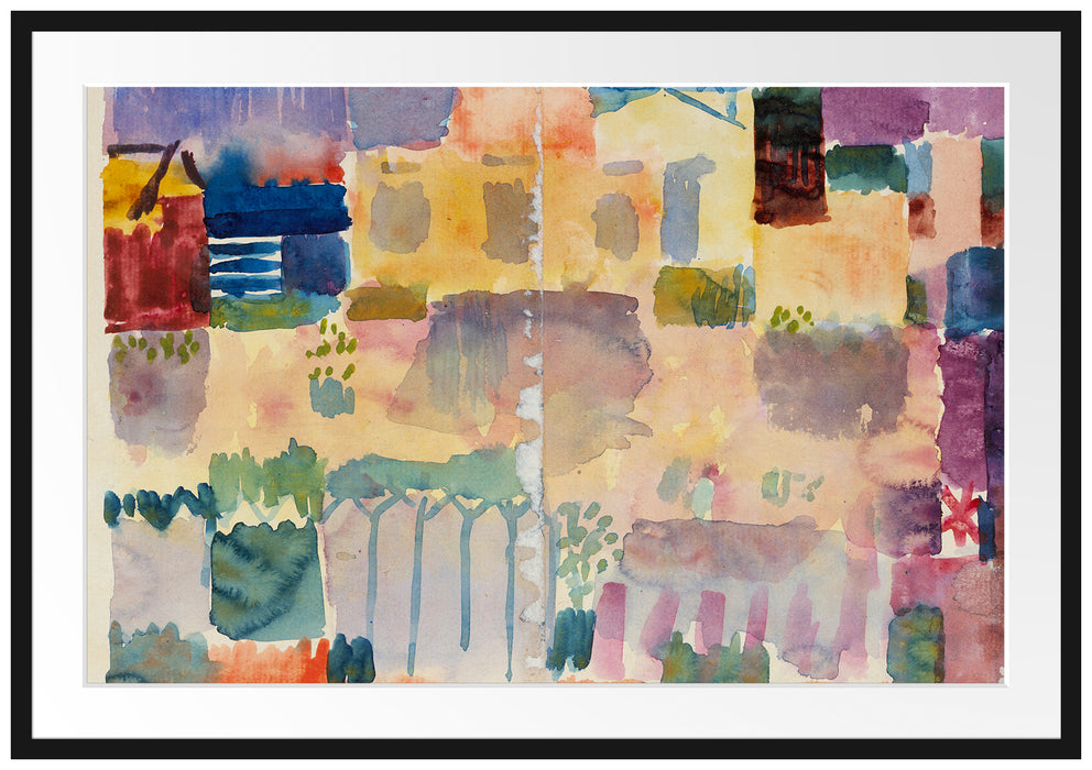 Paul Klee - Garten in St. Germain Passepartout Rechteckig 100