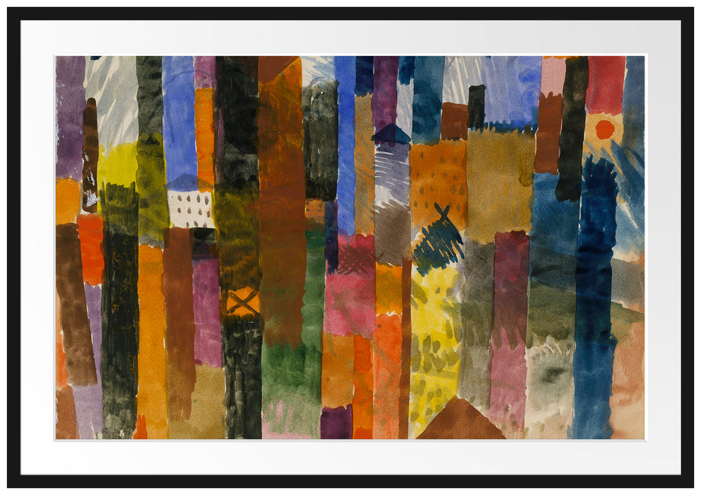 Paul Klee - Vor der Stadt Passepartout Rechteckig 100