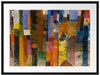 Paul Klee - Vor der Stadt Passepartout Rechteckig 80
