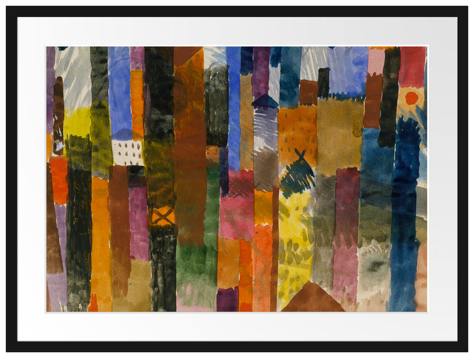 Paul Klee - Vor der Stadt Passepartout Rechteckig 80