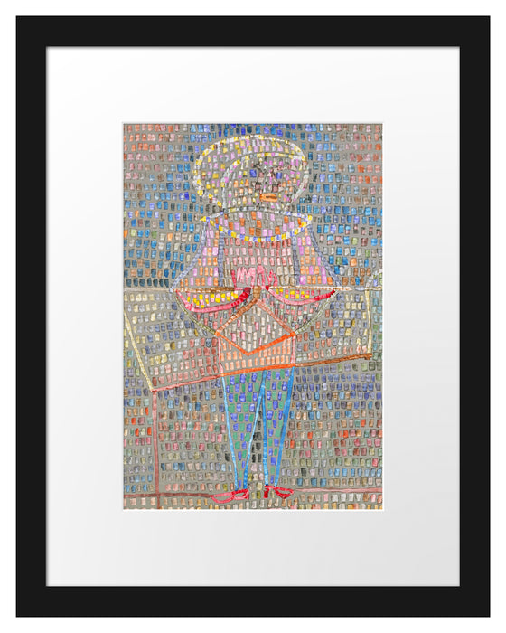 Pixxprint Paul Klee - Junge im schicken Gewand, im Galerie-Passepartout Bilderrahmen