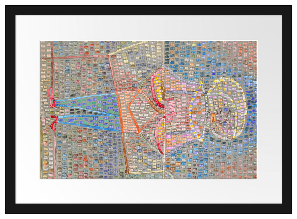 Paul Klee - Junge im schicken Gewand Passepartout Rechteckig 40