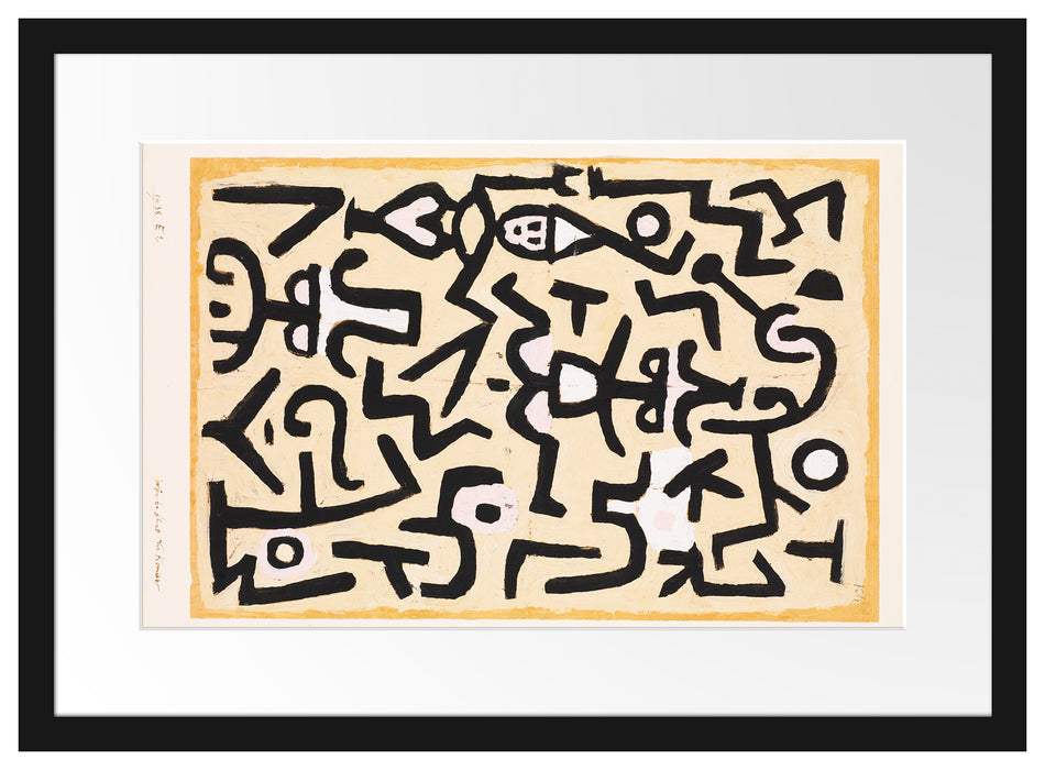 Paul Klee - Das Flugblatt des Komödianten Passepartout Rechteckig 40