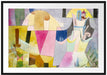 Paul Klee - Schwarze Säulen in der Landschaft Passepartout Rechteckig 100