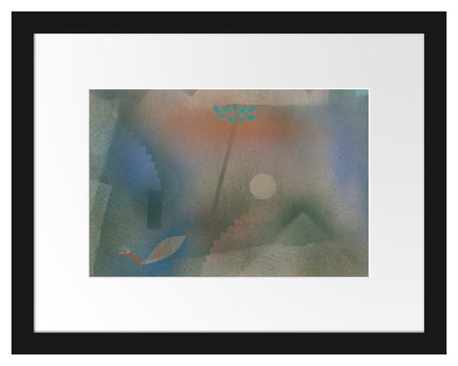 Paul Klee - Abwandernder Vogel Passepartout Rechteckig 30
