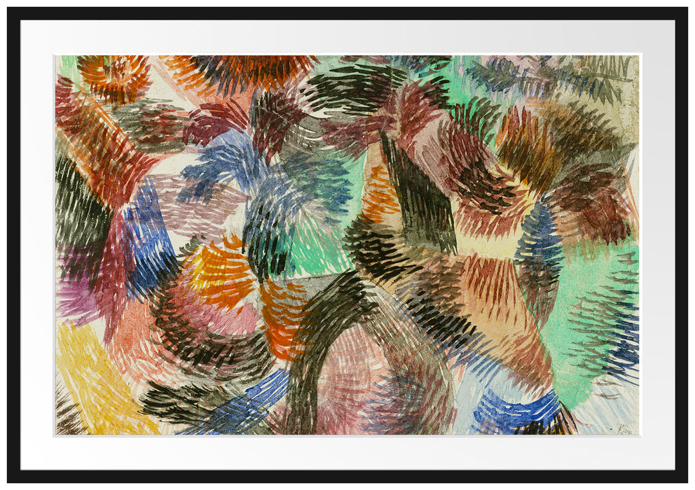 Paul Klee - Triebkraft des Waldes Passepartout Rechteckig 100