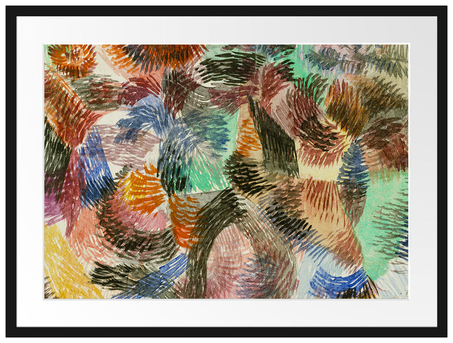 Paul Klee - Triebkraft des Waldes Passepartout Rechteckig 80