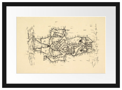 Paul Klee - Ass Esel Passepartout Rechteckig 40