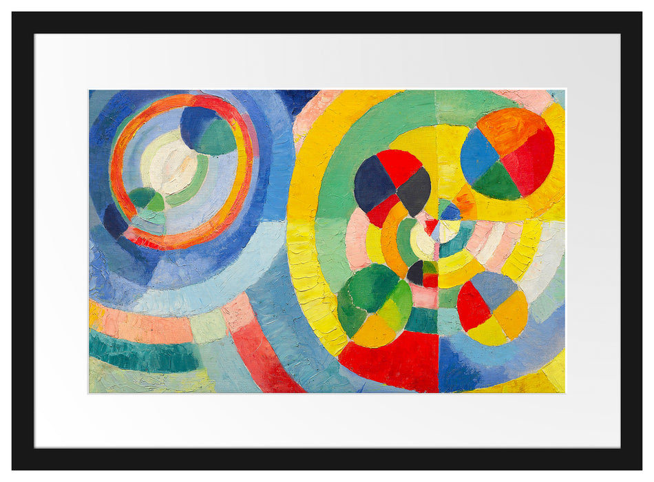 Robert Delaunay - Zirkuläre Formen Passepartout Rechteckig 40