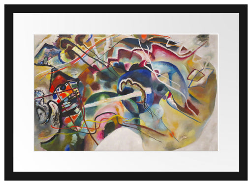 Wassily Kandinsky - Bild mit weißem Rand Passepartout Rechteckig 40