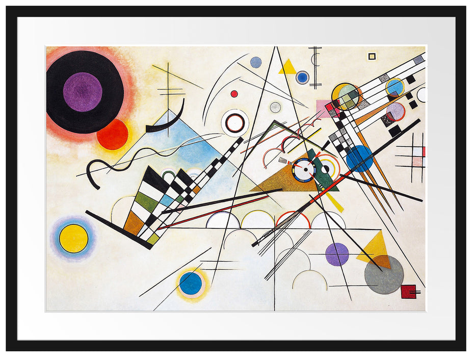Wassily Kandinsky - Komposition Passepartout Rechteckig 80