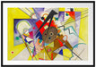 Wassily Kandinsky - Gelbe Begleitung Passepartout Rechteckig 100