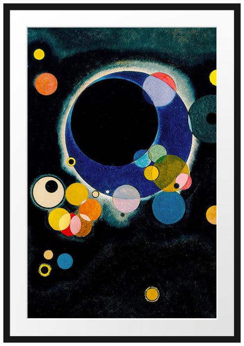 Wassily Kandinsky - Einige Kreise Passepartout Rechteckig 100