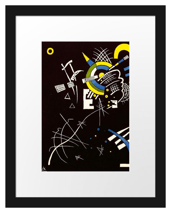 Pixxprint Wassily Kandinsky - Kleine Welten, im Galerie-Passepartout Bilderrahmen