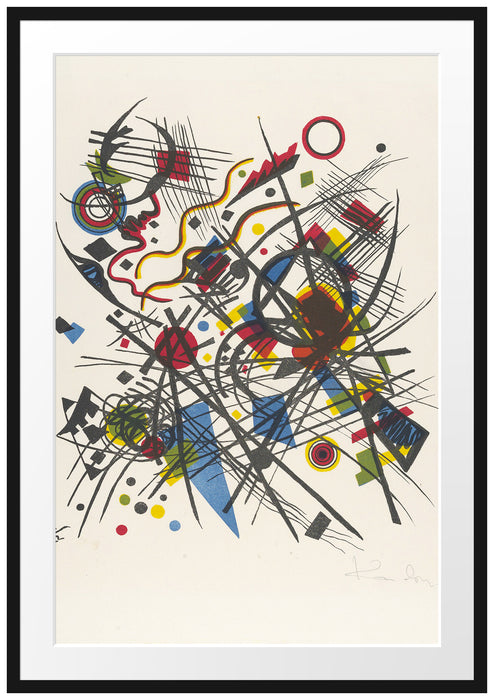 Wassily Kandinsky - Lithographie für die vierte Passepartout Rechteckig 100