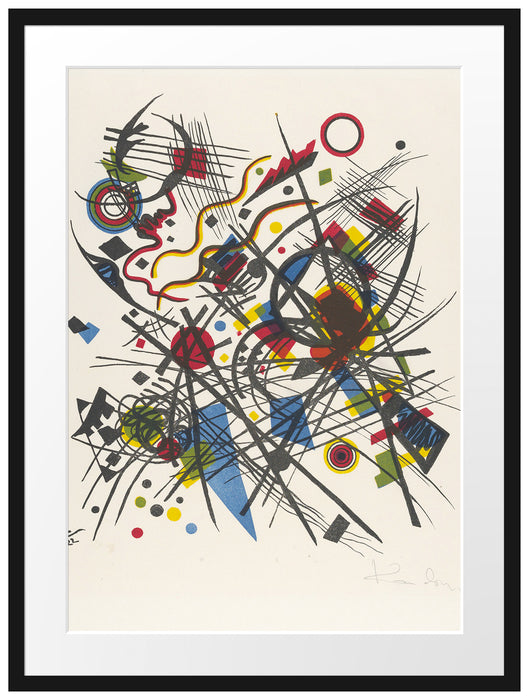 Wassily Kandinsky - Lithographie für die vierte Passepartout Rechteckig 80