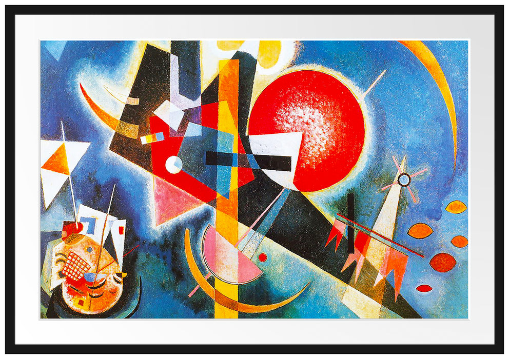 Wassily Kandinsky - Im Blau Passepartout Rechteckig 100