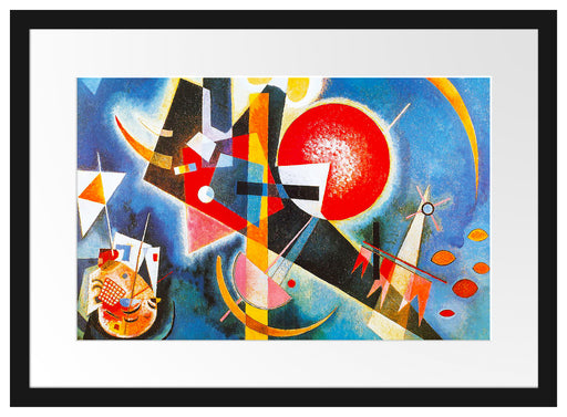 Wassily Kandinsky - Im Blau Passepartout Rechteckig 40