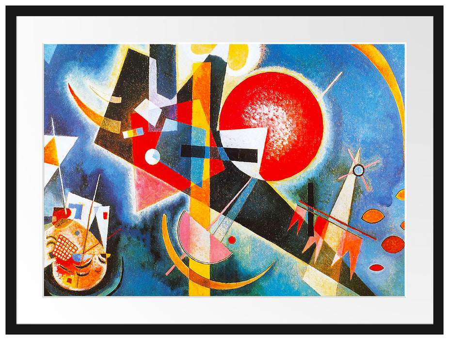 Wassily Kandinsky - Im Blau Passepartout Rechteckig 80