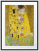 Gustav Klimt - Der Kuss Passepartout Rechteckig 80