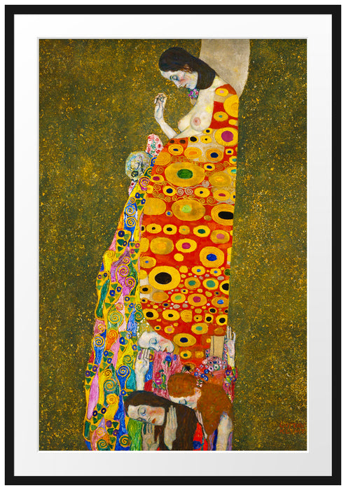 Gustav Klimt - Hoffnung II Passepartout Rechteckig 100