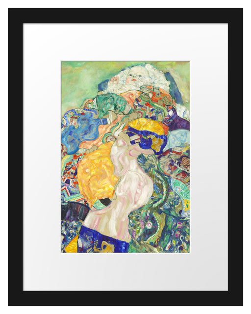 Gustav Klimt - Baby Wiege Passepartout Rechteckig 30