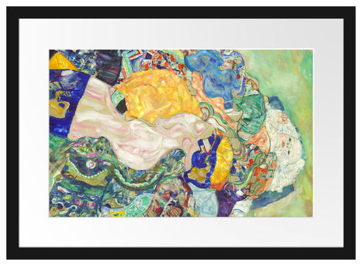 Gustav Klimt - Baby Wiege Passepartout Rechteckig 40