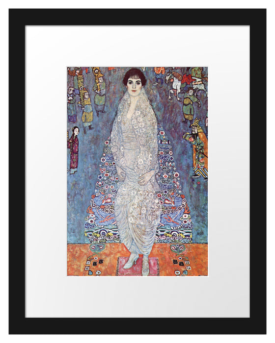 Pixxprint Gustav Klimt - Elisabeth Lederer, im Galerie-Passepartout Bilderrahmen