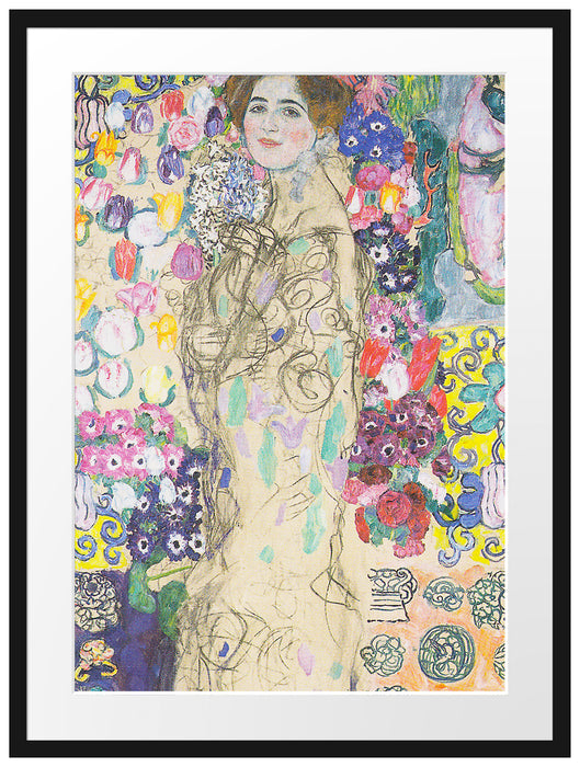 Gustav Klimt - Ria Munk III Passepartout Rechteckig 80
