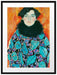 Gustav Klimt - Johanna Staude Passepartout Rechteckig 80