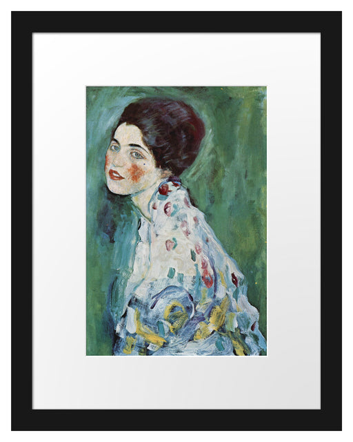 Gustav Klimt - Bildnis einer Frau Passepartout Rechteckig 30