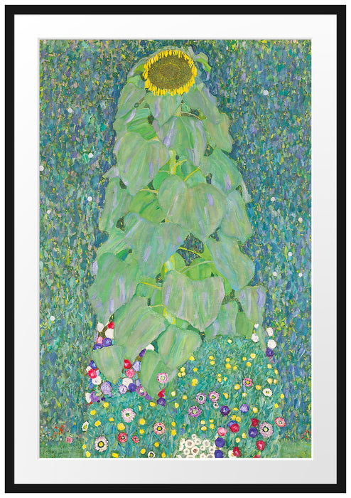 Gustav Klimt - Die Sonnenblume Passepartout Rechteckig 100