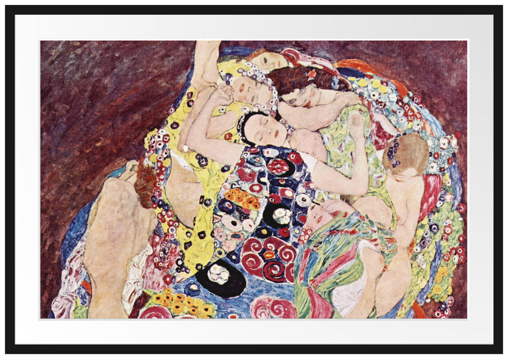 Gustav Klimt - Die Jungfrau Passepartout Rechteckig 100