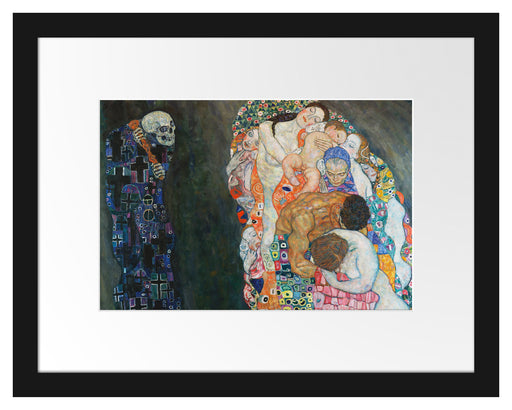 Gustav Klimt - Tod und Leben- Passepartout Rechteckig 30
