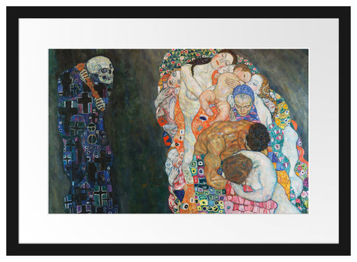 Gustav Klimt - Tod und Leben- Passepartout Rechteckig 40