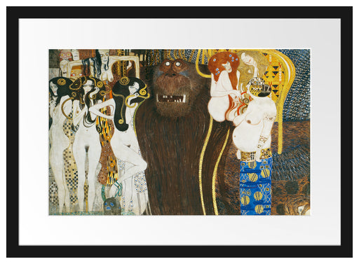 Gustav Klimt - Beethovenfries Passepartout Rechteckig 40
