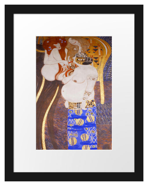 Gustav Klimt - Beethovenfriesrechter Teil Passepartout Rechteckig 30
