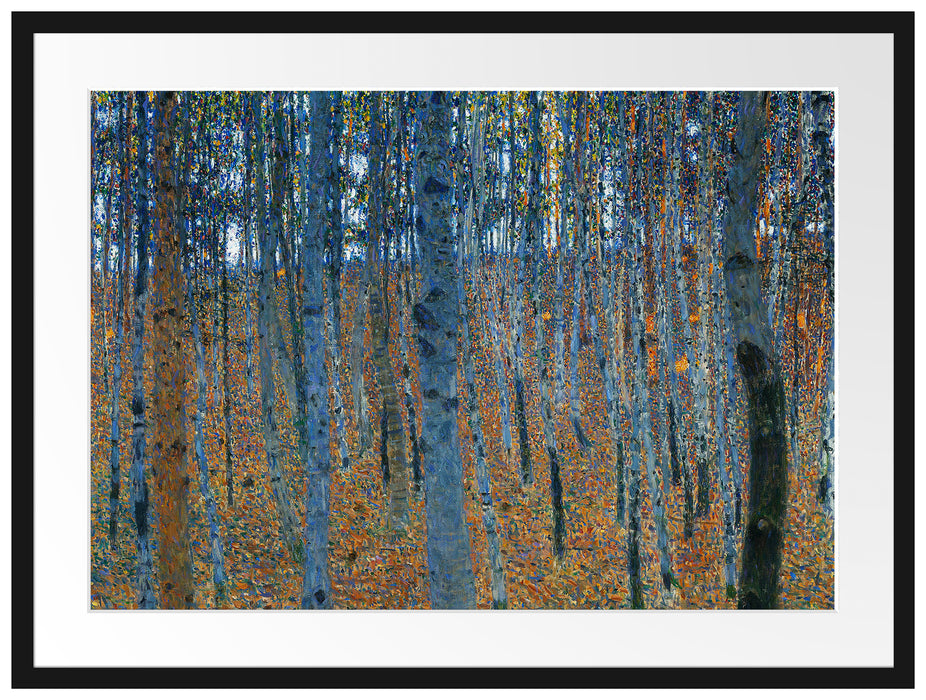 Gustav Klimt - Buchenwald I Passepartout Rechteckig 80