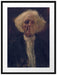 Gustav Klimt - Blinder Mann Passepartout Rechteckig 80