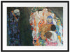Gustav Klimt - Tod und Leben Passepartout Rechteckig 80
