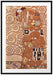 Gustav Klimt - Die Umarmung Passepartout Rechteckig 100