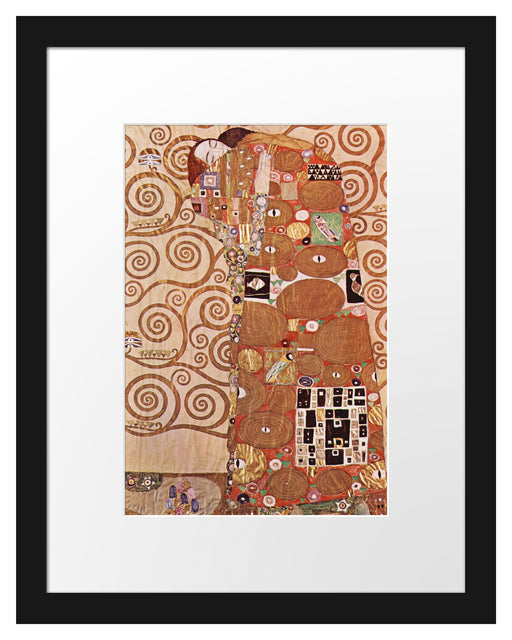 Gustav Klimt - Die Umarmung Passepartout Rechteckig 30