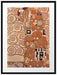 Gustav Klimt - Die Umarmung Passepartout Rechteckig 80