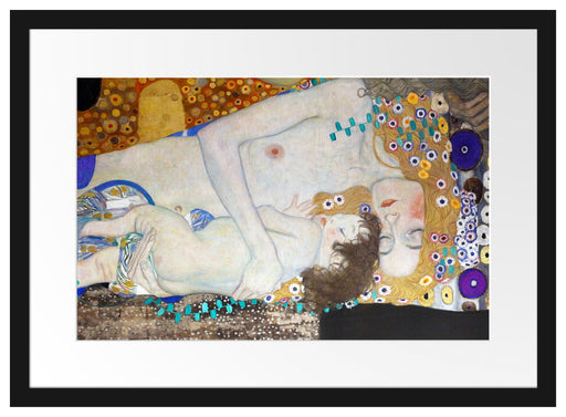 Gustav Klimt - Die drei Lebensalter einer Frau Passepartout Rechteckig 40