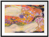 Gustav Klimt - Wasserschlangen II Passepartout Rechteckig 80