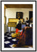 Johannes Vermeer - Die Musikstunde Passepartout Rechteckig 100