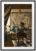Johannes Vermeer - Die Allegorie der Malerei Passepartout Rechteckig 100