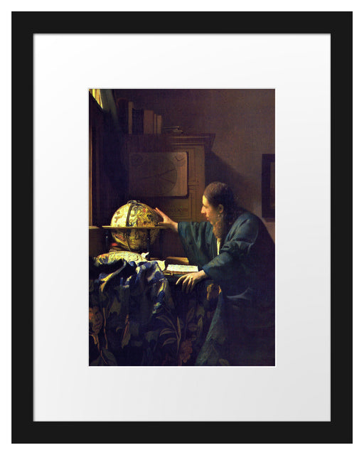 Johannes Vermeer - Der Astronom Passepartout Rechteckig 30